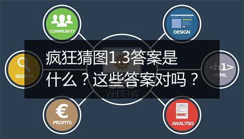 疯狂猜图1.3答案是什么？这些答案对吗？