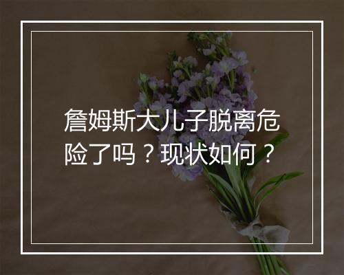 詹姆斯大儿子脱离危险了吗？现状如何？