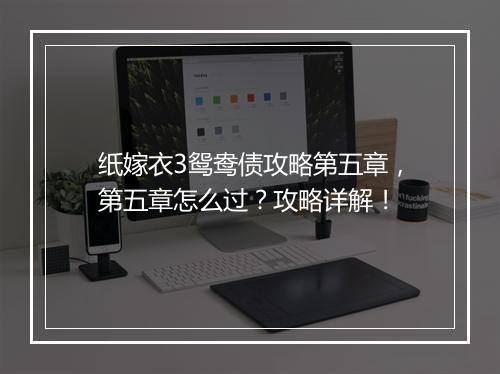 纸嫁衣3鸳鸯债攻略第五章，第五章怎么过？攻略详解！