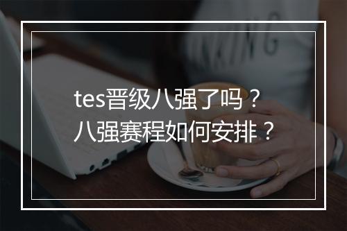 tes晋级八强了吗？八强赛程如何安排？