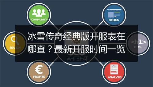 冰雪传奇经典版开服表在哪查？最新开服时间一览