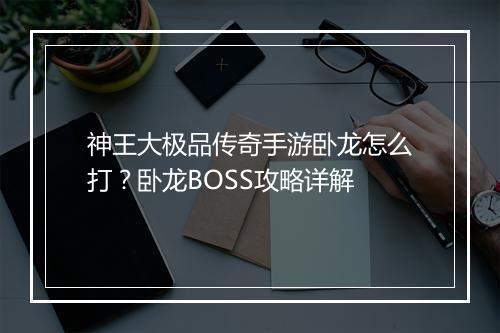 神王大极品传奇手游卧龙怎么打？卧龙BOSS攻略详解