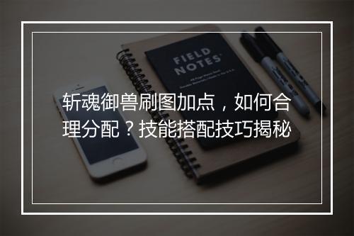 斩魂御兽刷图加点，如何合理分配？技能搭配技巧揭秘