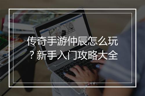 传奇手游仲辰怎么玩？新手入门攻略大全