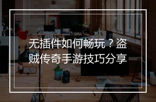 无插件如何畅玩？盗贼传奇手游技巧分享