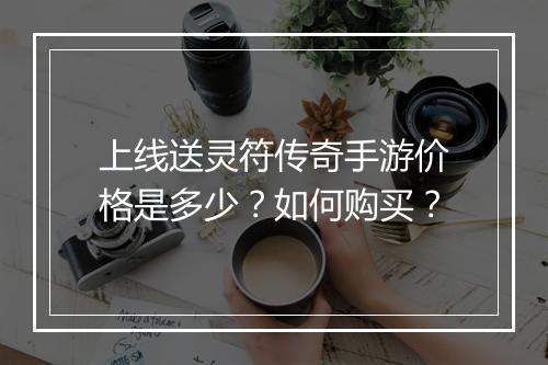 上线送灵符传奇手游价格是多少？如何购买？