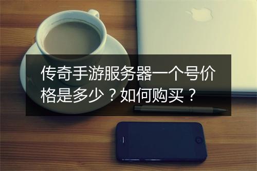传奇手游服务器一个号价格是多少？如何购买？