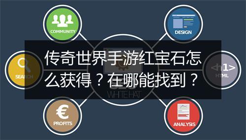 传奇世界手游红宝石怎么获得？在哪能找到？
