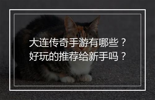 大连传奇手游有哪些？好玩的推荐给新手吗？