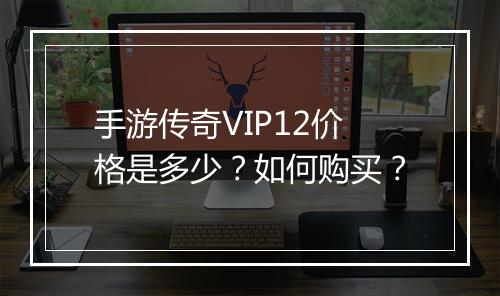 手游传奇VIP12价格是多少？如何购买？