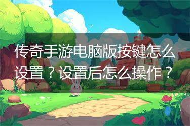 传奇手游电脑版按键怎么设置？设置后怎么操作？