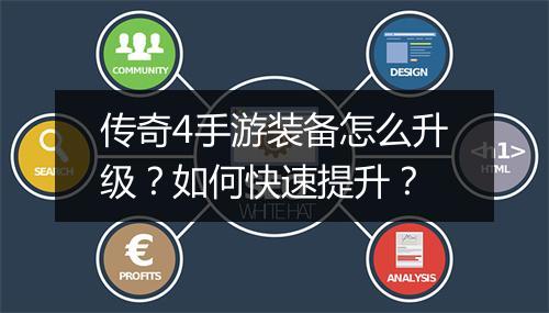 传奇4手游装备怎么升级？如何快速提升？