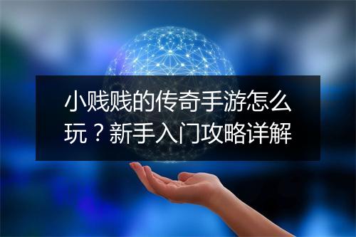 小贱贱的传奇手游怎么玩？新手入门攻略详解