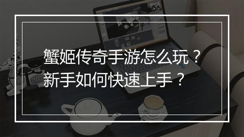 蟹姬传奇手游怎么玩？新手如何快速上手？