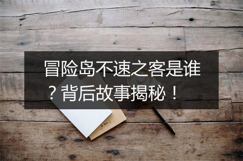 冒险岛不速之客是谁？背后故事揭秘！