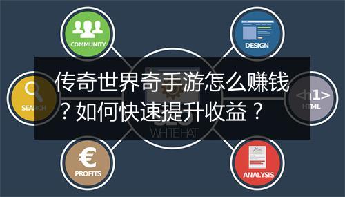 传奇世界奇手游怎么赚钱？如何快速提升收益？
