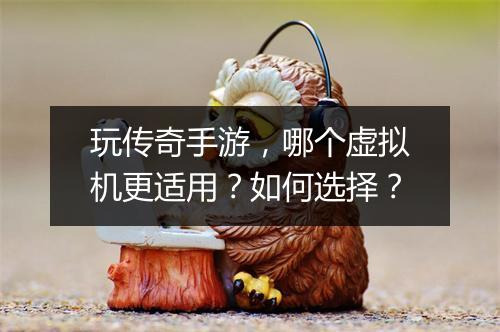 玩传奇手游，哪个虚拟机更适用？如何选择？