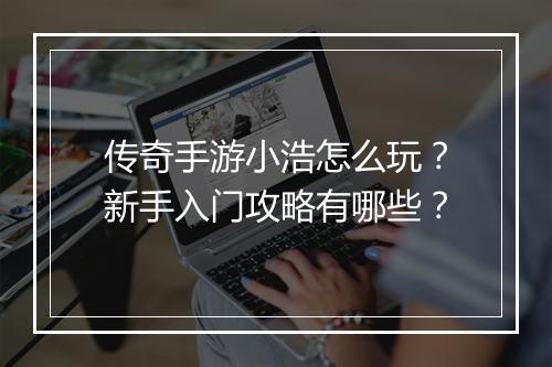 传奇手游小浩怎么玩？新手入门攻略有哪些？