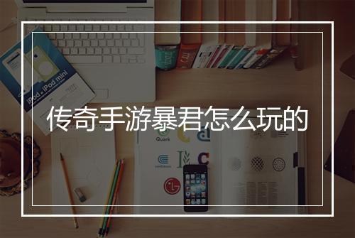 传奇手游暴君怎么玩的