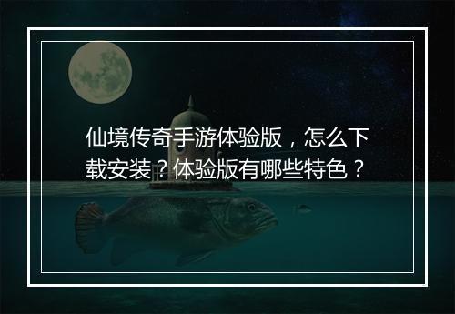 仙境传奇手游体验版，怎么下载安装？体验版有哪些特色？
