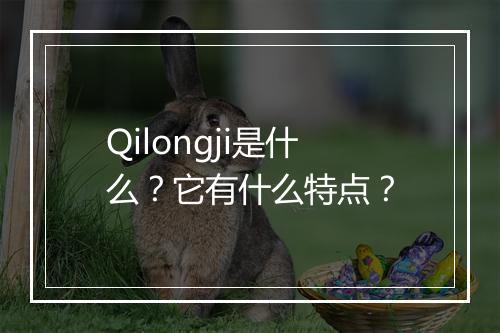 Qilongji是什么？它有什么特点？