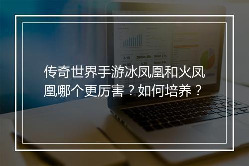 传奇世界手游冰凤凰和火凤凰哪个更厉害？如何培养？