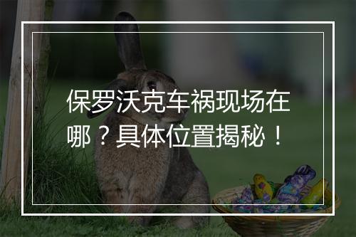 保罗沃克车祸现场在哪？具体位置揭秘！