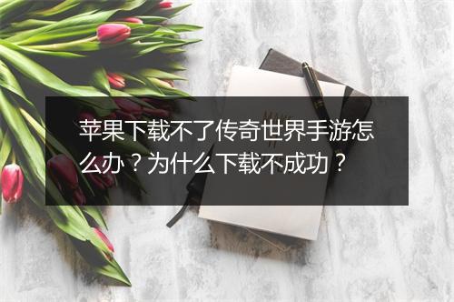 苹果下载不了传奇世界手游怎么办？为什么下载不成功？