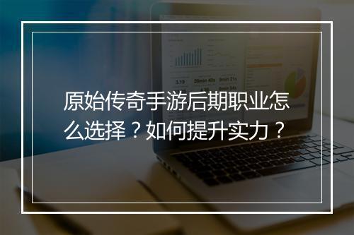 原始传奇手游后期职业怎么选择？如何提升实力？