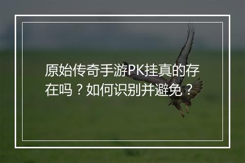 原始传奇手游PK挂真的存在吗？如何识别并避免？