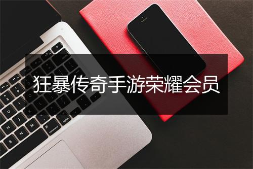 狂暴传奇手游荣耀会员
