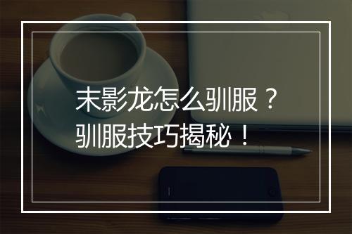 末影龙怎么驯服？驯服技巧揭秘！