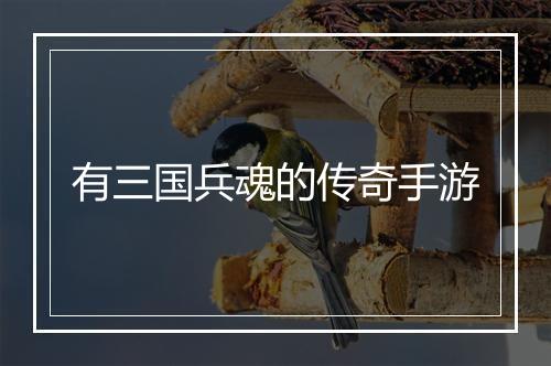 有三国兵魂的传奇手游