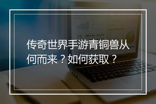 传奇世界手游青铜兽从何而来？如何获取？