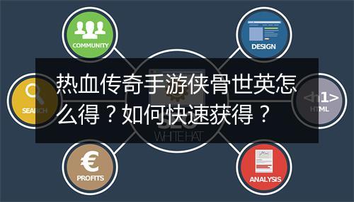 热血传奇手游侠骨世英怎么得？如何快速获得？