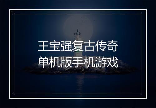 王宝强复古传奇单机版手机游戏
