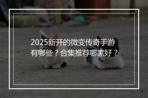 2025新开的微变传奇手游有哪些？合集推荐哪家好？