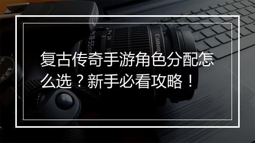 复古传奇手游角色分配怎么选？新手必看攻略！
