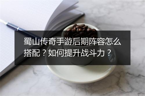 蜀山传奇手游后期阵容怎么搭配？如何提升战斗力？