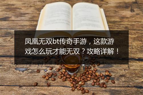 凤凰无双bt传奇手游，这款游戏怎么玩才能无双？攻略详解！