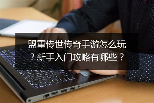 盟重传世传奇手游怎么玩？新手入门攻略有哪些？