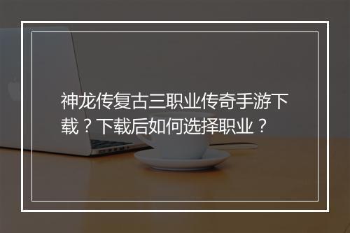 神龙传复古三职业传奇手游下载？下载后如何选择职业？