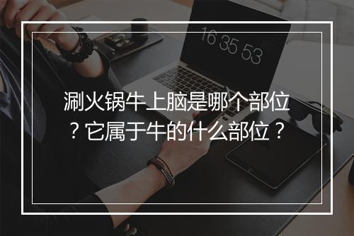 涮火锅牛上脑是哪个部位？它属于牛的什么部位？