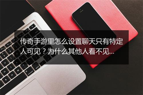 传奇手游里怎么设置聊天只有特定人可见？为什么其他人看不见？