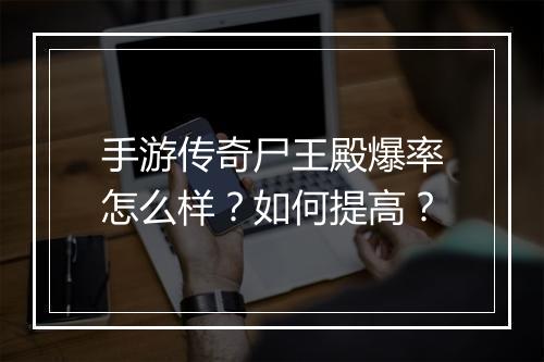 手游传奇尸王殿爆率怎么样？如何提高？