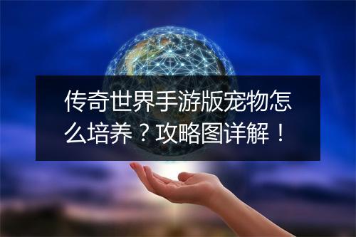 传奇世界手游版宠物怎么培养？攻略图详解！