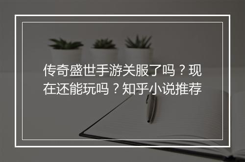 传奇盛世手游关服了吗？现在还能玩吗？知乎小说推荐