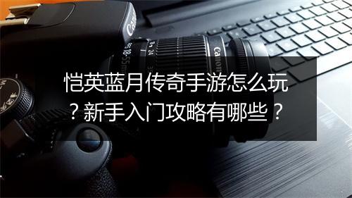 恺英蓝月传奇手游怎么玩？新手入门攻略有哪些？
