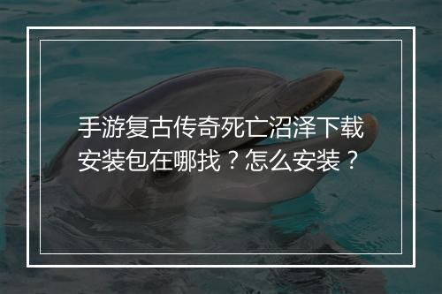 手游复古传奇死亡沼泽下载安装包在哪找？怎么安装？
