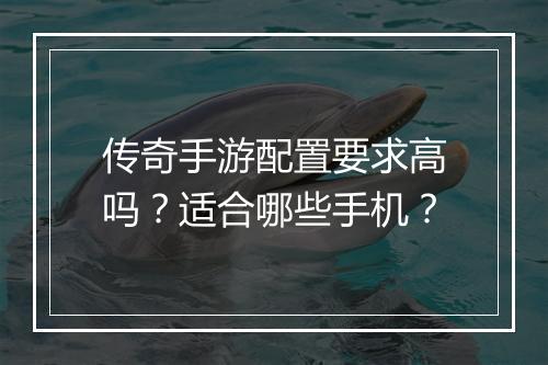 传奇手游配置要求高吗？适合哪些手机？
